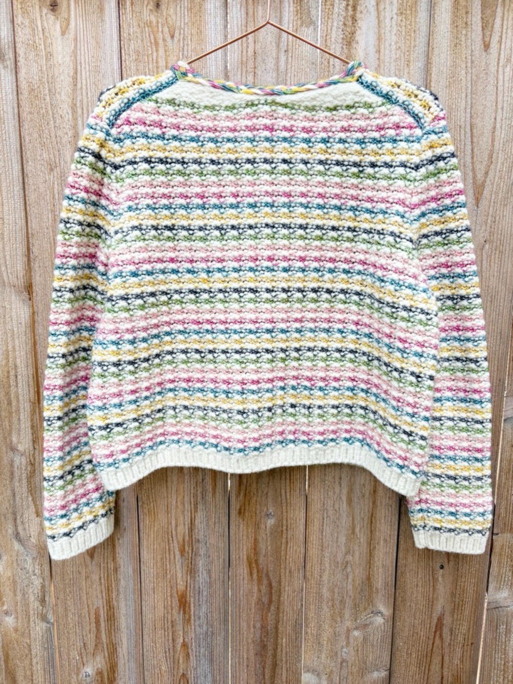 ba&sh Bianca Cardigan Multicolor Knit Size Large Sweater Wool Blend - Picture 5 of 17